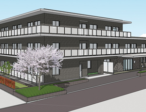 ライフコミューンたまプラーザ 外観パース