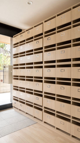 リアンレーヴ三ツ池公園 下足コーナー