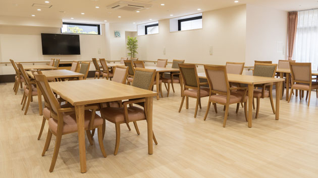 リアンレーヴ三ツ池公園 食堂兼機能訓練室（1F）