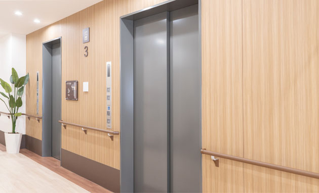 リアンレーヴ三ツ池公園 エレベーターホール(3F)