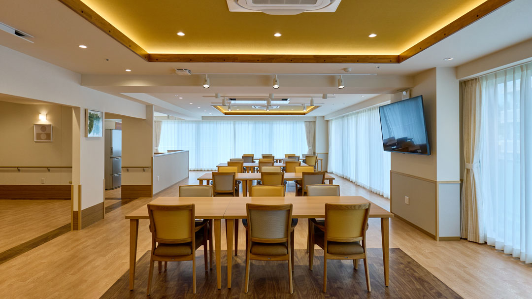 リアンレーヴ西所沢 食堂兼機能訓練室(2F)