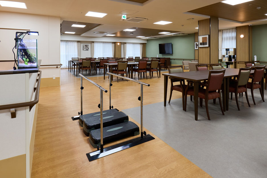 リアンレーヴ京都市原 食堂兼機能訓練室