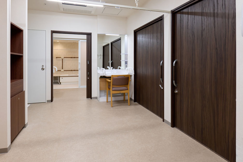 リアンレーヴ京都市原 脱衣所